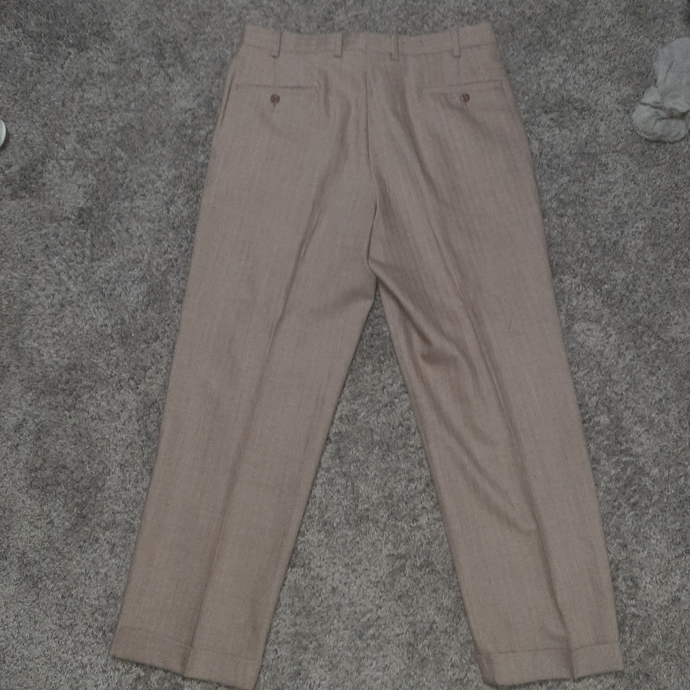 Black Brown 1826 Men’s Dress Pants – Size 34x30 – Classic Fit, Tan